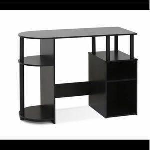 Computer study desk with bin draws